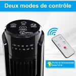 Ventilateur colonne tour oscillant 50 w ultra silencieux tlcommande incluse minuterie 3 modes 3 vitesses ...