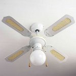 Ventilateur de plafond blanc