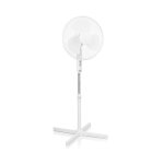 Ventilateur sur pied 3 vitesses 40cm 40w blanc - ve5893