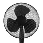 Ventilateur sur pied 3 vitesses 40cm 45w noir - ve5894