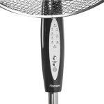 Ventilateur sur pied 45cm 45w noir avec tlcommande - asv45zr