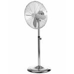 Ventilateur sur pied 45cm 60w argent - dom270