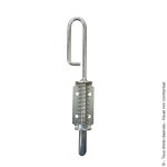 Verrou baonnette  ressort - d. 14mm - longueur 250mm - zingu