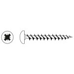 Vis agglo tête ronde pz zinguée cruciforme vissal 3x30 mm lot de 15 vis Vis agglo tête ronde pz zinguée cruciforme vissal 3x30 mm lot de 15 vis