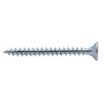 Vis � bois t�te frais�e pz zingu�e vissal filet total 4x50 mm x100 vis