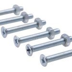 Vis  mtaux zingue tte fraise pz cruciforme vissal  4x30 mm lot de 12 vis + crou