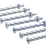 Vis À métaux zinguée tête fraisée pz cruciforme vissal Ø 4x50 mm lot de 8 vis + écrou Vis À métaux zinguée tête fraisée pz cruciforme vissal Ø 4x50 mm lot de 8 vis + écrou