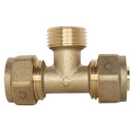 T  visser pour tube per 16 - mle 15 / 21 au centre : 16 - m15 / 21 - 16