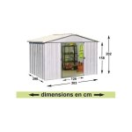 Yardmaster abri metal 12 m2