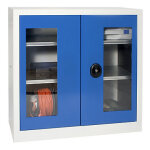 Armoire basse porte vitree 1020 x 500 x 1200 mm