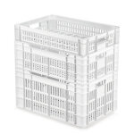 Bac gerbable alimentaire ajouré norme europe - 25 l Bac gerbable alimentaire ajouré norme europe - 25 l
