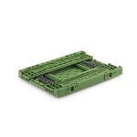 Bac plastique ajour gerbable pliable norme europe 400 x 300 x 120 mm - 11 l