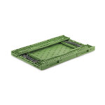 Bac plastique ajour gerbable pliable norme europe 600 x 400 x 120 mm - 23 l