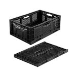 Bac plastique ajouré gerbable pliable recyclé - 45 l Bac plastique ajouré gerbable pliable recyclé - 45 l
