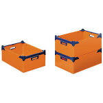 Bac plastique alvéolaire gerbable orange 403 x 296 x 136 mm - 12 l Bac plastique alvéolaire gerbable orange 403 x 296 x 136 mm - 12 l