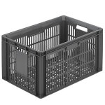 Bac plastique gerbable ajouré norme europe 600 x 400 x 320 mm 60 l Bac plastique gerbable ajouré norme europe 600 x 400 x 320 mm 60 l