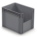 Bac plastique gerbable demi - ouverture norme europe 400 x 300 x 320 mm - 30 l Bac plastique gerbable demi - ouverture norme europe 400 x 300 x 320 mm - 30 l