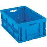 Bac plastique gerbable pliable sans couvercle 600 x 400 x 260 mm - 49 l