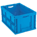 Bac plastique gerbable pliable sans couvercle 600 x 400 x 320 mm - 61 l