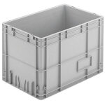 Bac pp poignees ouvertes 600 x 400 x 412 mm - gris 75 l Bac pp poignees ouvertes 600 x 400 x 412 mm - gris 75 l