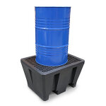 Bac de r�tention avec caillebotis amovible capacit� de r�tention 225 l dimensions ext�rieures 92, 5 x ...