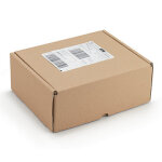 Bote carton avec fermeture renforce intrieur blanc - 400 x 400 x 120 mm