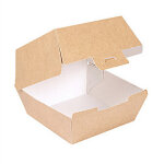 Bo�te hamburger en carton - 144 x 136 x 92 mm