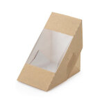 Bote sandwich triangle kraft - 124 x 83 x 124 mm