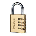 Cadenas à combinaison doré master lock aluminium diamètre de l'anse 6 mm largeur 40 mm hauteur 81 mm Cadenas à combinaison doré master lock aluminium diamètre de l'anse 6 mm largeur 40 mm hauteur 81 mm
