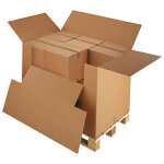 Caisse carton avec abattant - qualit dd40 - 1180 x 780 x 750 mm
