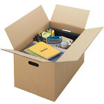 Caisse carton dmnagement - sans imp. avec poignes 545 x 345 x 325 mm