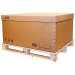 Caisse carton palettisable c2a, c1a et c2b - type c1a - 1180 x 980 x 1000 mm
