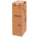 Caisse carton penderie - 500 x 500 x 1000 mm