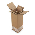 Caisse carton renforce - 1 magnum de champagne 160 x 160 x 430 mm