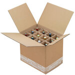 Caisse carton renforcée - 12 bouteilles de vin 445 x 320 x 410 mm Caisse carton renforcée - 12 bouteilles de vin 445 x 320 x 410 mm