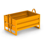 Caisse - palette métallique dimensions extérieures 1270 x 1010 x 840 mm charge utile 2000 mm Caisse - palette métallique dimensions extérieures 1270 x 1010 x 840 mm charge utile 2000 mm