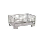 Caisse - palette m�tallique grillag�e dimensions ext�rieures 1240 x 840 x 570 mm charge utile 800 mm