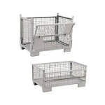 Caisse - palette m�tallique grillag�e dimensions ext�rieures 1240 x 840 x 970 mm charge utile 1000 mm ...