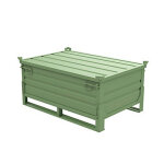 Caisse - palette mtallique rabattable dimensions extrieures 1240 x 840 x 610 mm charge utile 500 mm ...