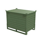 Caisse - palette m�tallique rabattable dimensions ext�rieures 1240 x 840 x 990 mm charge utile 800 kg ...