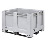 Caisse - palette plastique 1200 x 800 x 790 mm - 3 semelles, parois pleines 535 l Caisse - palette plastique 1200 x 800 x 790 mm - 3 semelles, parois pleines 535 l