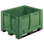 Caisse - palette plastique couleur 1200 x 1000 x 760 mm 600 l - vert