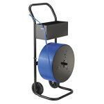 Chariot - dévidoir multi - usages - pour feuillard pp / textile Chariot - dévidoir multi - usages - pour feuillard pp / textile