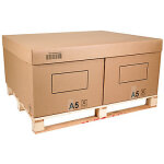 Coiffe pour caisse carton palettisable c2a, c1a et c2b - 1200 x 1000 x 100 mm