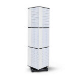 Colonne rotative pour casier - tiroirs - support rotatif mtallique 4450 x 4450 x 1710 mm