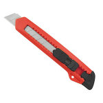Cutter 18 mm plastique rouge