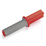 Dérouleur pour mini - bobine de film étirable manuel rouge et gris dimensions 10 x 10 x 220 mm Dérouleur pour mini - bobine de film étirable manuel rouge et gris dimensions 10 x 10 x 220 mm