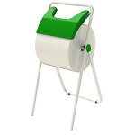 Distributeur pour bobine de ouate vert et blanc dimensions 40, 5 x 91 x 53 cm (lxhxp)