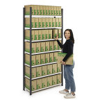 Element  dpart  pour rayonnage lger prospace + montants et tablettes peints profondeur 350 mm