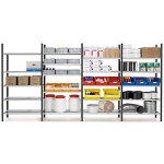 Element  d�part  pour rayonnage l�ger prospace + montants et tablettes peints profondeur 800 mm